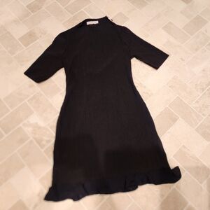 Stone Cold Fox Mock Neck Ribbed Mini Dress Size 2